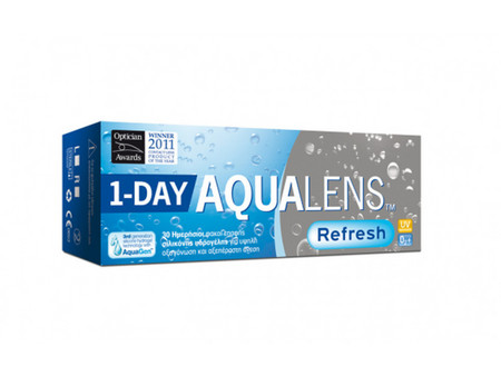 Amvis Aqualens Refresh Ημερήσιοι Φακοί Επαφής Σιλικόνης Υδρογέλης 30τμχ