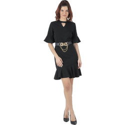 Fullah Sugah Mini Φόρεμα για Γάμο / Βάπτιση Μαύρο 38221014