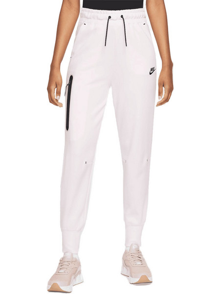 Nike Sportswear Tech Fleece Γυναικείο Παντελόνι Φόρμας Fleece με Λάστιχο Λευκό CW4292-664
