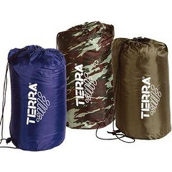 Camping Plus by Terra Sleeping Bag Μονό 2 Εποχών Πράσινο Camo SL-400