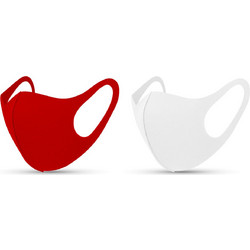 Tili Face Mask White & Red 2τμχ