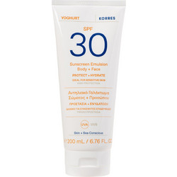 Korres Yoghurt Αντηλιακό Γαλάκτωμα Προσώπου & Σώματος SPF30 200ml