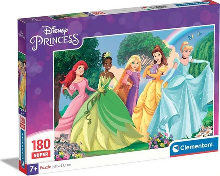 Παιδικό Puzzle Clementoni Super Color Disney Πριγκίπισσες 180 Κομμάτια ...