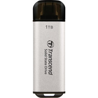 Transcend ESD300S 1TB Εξωτερικός Σκληρός Δίσκος SSD 2.5" USB-C Silver