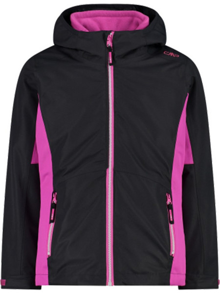CMP Αθλητικό Παιδικό Μπουφάν Χειμωνιάτικο Softshell Μαύρο Φούξια 32Z1095D-U911
