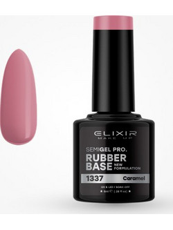 Elixir Semigel 1337 Base Coat Caramel Ημιμόνιμο Βερνίκι Νυχιών 8ml
