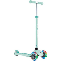 Globber Primo Plus Lights Παιδικό Πατίνι Τρίτροχο με Φωτάκια Πράσινο Mint
