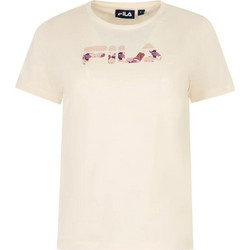 Fila Sunela Γυναικείο Αθλητικό T-Shirt Εκρού SS23SPW133-461