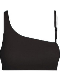 Calvin Klein Bikini Top με Έναν Ώμο Μαύρο KW0KW02335-BEH