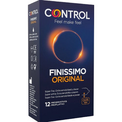 Control Feel Make Feel Finissimo Original Προφυλακτικά με Λιπαντικό 12τμχ