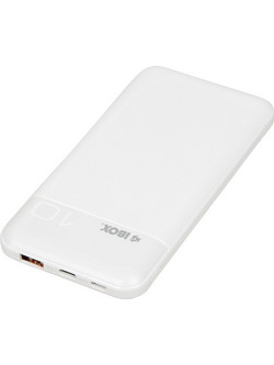 Ibox IPB10 Power Bank 10000mAh με Θύρα USB-A & Θύρα USB-C White