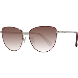 Max Mara MM0041 52A Γυναικεία Γυαλιά Ηλίου Οβάλ Μεταλλικά Ασημί με Καφέ Degradee Φακό