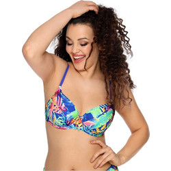 Ava Bikini Top με Ενίσχυση Floral Πολύχρωμο SK143