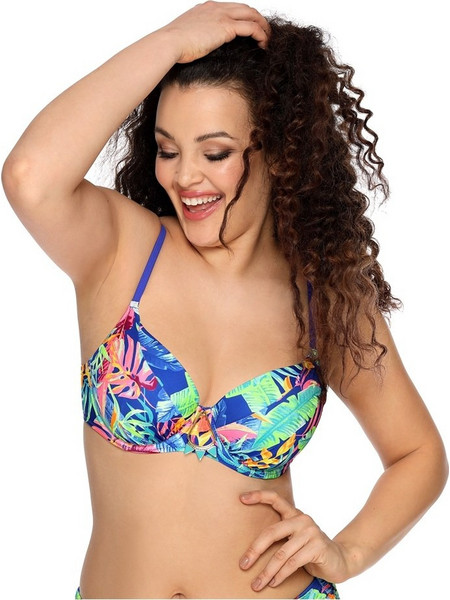 Ava Bikini Top με Ενίσχυση Floral Πολύχρωμο SK143