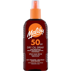 Malibu Αδιάβροχο Λάδι Μαυρίσματος Σώματος SPF50 200ml