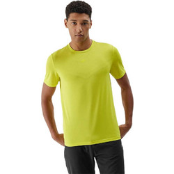4F Ανδρικό Αθλητικό T-Shirt Κίτρινο 4FWSS24TFTSM697-45S