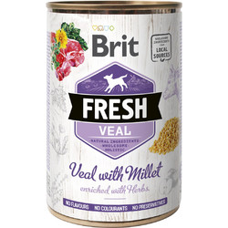 Brit Fresh Dog Veal with Millet 400gr