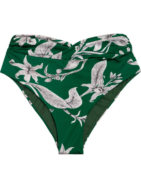 Rock Club Ψηλόμεσο Bikini Slip Floral Πράσινο BP-1744