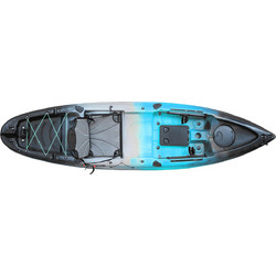Kayak Life Gran Sport VK-17 Πλαστικό Kayak 2 Ατόμων Μαύρο Άσπρο Τιρκουάζ
