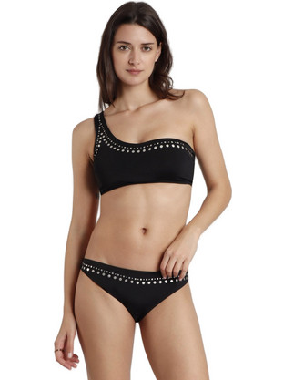 Admas Bikini Set με Έναν Ώμο Μαύρο 15409