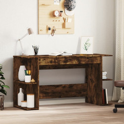 vidaXL Γραφείο από Μασίφ Ξύλο με Βιβλιοθήκη 140x50x75cm 840552