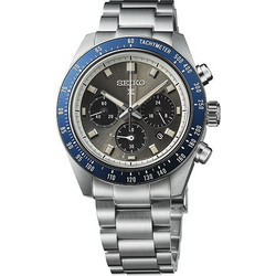 Seiko Prospex Ανδρικό Ρολόι Χρονογράφος Solar με Ασημί Μεταλλικό Μπρασελέ SSC939P1