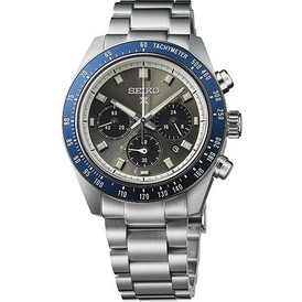 Seiko Prospex Ανδρικό Ρολόι Χρονογράφος Solar με Ασημί Μεταλλικό Μπρασελέ SSC939P1