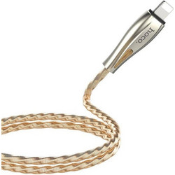 Hoco U56 Stainless USB-A to Lightning Cable 1.2m Golden HC-U56LGL