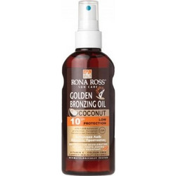 Rona Ross Coconut Golden Bronzing Αδιάβροχο Λάδι Μαυρίσματος Σώματος SPF10 150ml