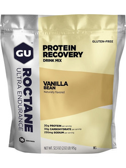 GU Roctane Recovery Drink Mix Vanilla Bean Πρωτεΐνη Ορού Γάλακτος Όγκου Χωρίς Γλουτένη 930gr