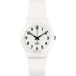 Swatch Γυναικείο Ρολόι με Λευκό Καουτσούκ Λουράκι SO28W107-S14