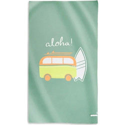 Saro Aloha Παιδική Πετσέτα Θαλάσσης Microfiber Πράσινη 90x160cm 64309
