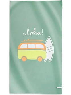Saro Aloha Παιδική Πετσέτα Θαλάσσης Microfiber Πράσινη 90x160cm 64309
