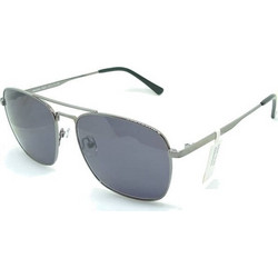 Harrison HA4289 FM01 Ανδρικά Γυαλιά Ηλίου Aviator Μεταλλικά Ασημί με Μαύρο Polarized Φακό