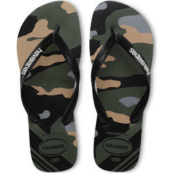 Havaianas Τop Camu Ανδρικές Σαγιονάρες Αντιολισθητικές Χακί 4141398-6132