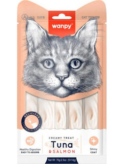 Wanpy Creamy Treat with Tuna & Salmon 70gr