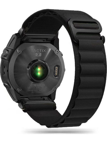 Tech-Protect Nylon Pro Λουράκι Υφασμάτινο Black (Fenix 3 / 5X / 3HR / 5X Plus / 6X / 6X / 7X)