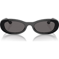 Vogue VO5582S W44/87 Γυναικεία Γυαλιά Ηλίου Οβάλ Κοκάλινα Μαύρα με Μαύρο Polarized Φακό