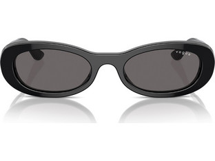 Vogue VO5582S W44/87 Γυναικεία Γυαλιά Ηλίου Οβάλ Κοκάλινα Μαύρα με Μαύρο Polarized Φακό