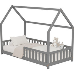 HomeMarkt Phyllis Παιδικό Κρεβάτι Σπιτάκι Τύπου Montessori Μονό για Στρώμα 90x190cm HM679.05