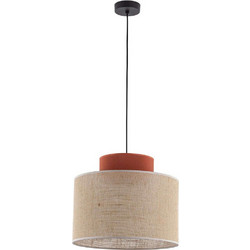 TK Lighting Duo 2785 Κρεμαστό Φωτιστικό Οροφής Μονόφωτο E27 Κόκκινο