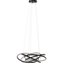 Kare Design Saturn Κρεμαστό Φωτιστικό Οροφής Πολύφωτο Μαύρο KA-56411