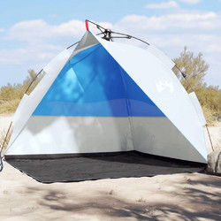 vidaXL Αυτόματη Τέντα Παραλίας Μπλε 205x200x115cm 4004152