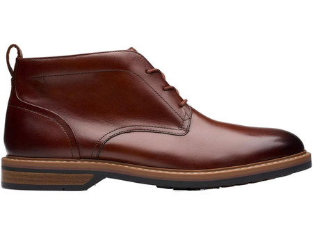 Clarks Aldwin Ανδρικά Μποτάκια Δερμάτινα Καφέ 26178425