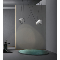 Sikrea Focus/F Κρεμαστό Φωτιστικό Οροφής Δίφωτο E27 31799
