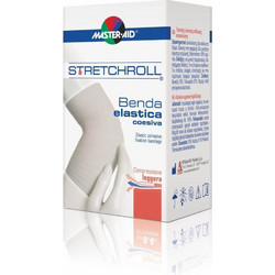 Master Aid Stretchroll Αυτοκόλλητος Ελαστικός Επίδεσμος 10cm x 4m