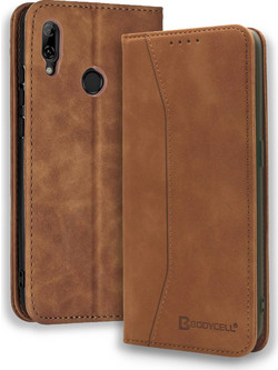 Bodycell Pu Leather Book Brown (Huawei P Smart 2019)