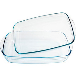 Ocuisine Σετ 2 Πυρίμαχα Γυάλινα Σκεύη Ορθογώνια 35x22cm 3426470276900