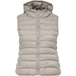 Only Carmakoma Αμάνικο Γυναικείο Μπουφάν Puffer Μακρύ Γκρι 15305695