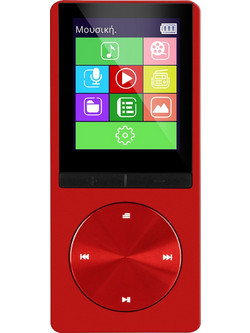 Turbo-X MP4 Opera MP4 Player 8GB με Οθόνη 1.8" με Ραδιόφωνο Κόκκινο